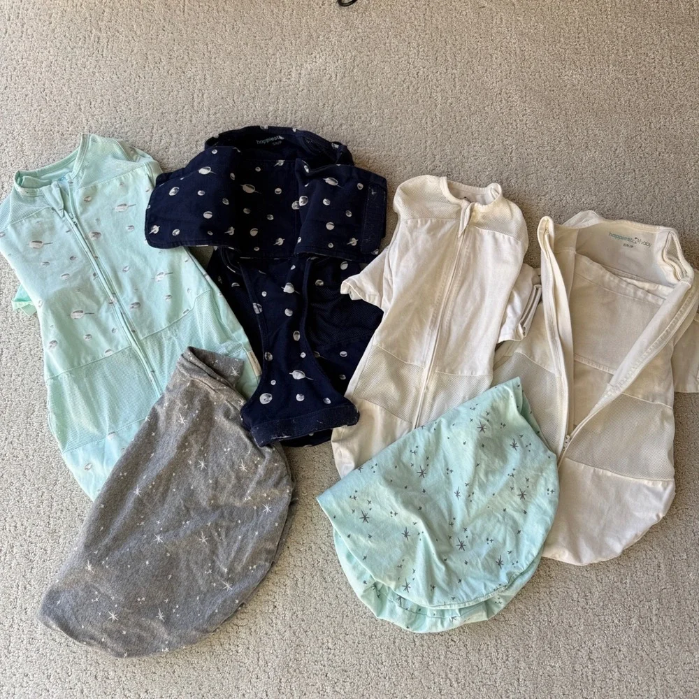 Happiest Baby SNOO Sleep Sack & Sheet Lot Baby Small Multicolor Celestial 6pc